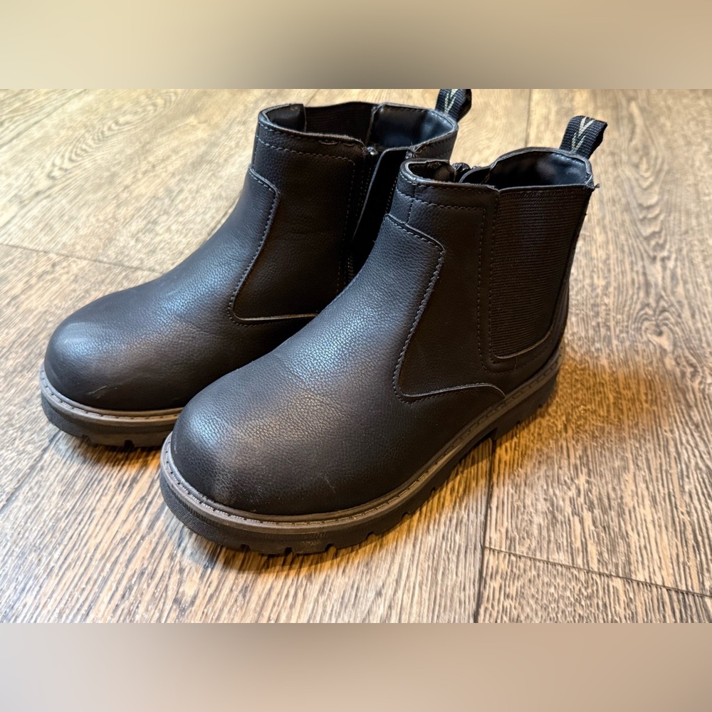 Wonder Nation Black Kids Boots